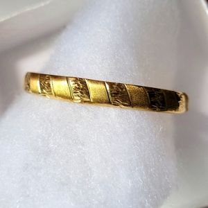 10k Golg Bangle Kids Bracelet